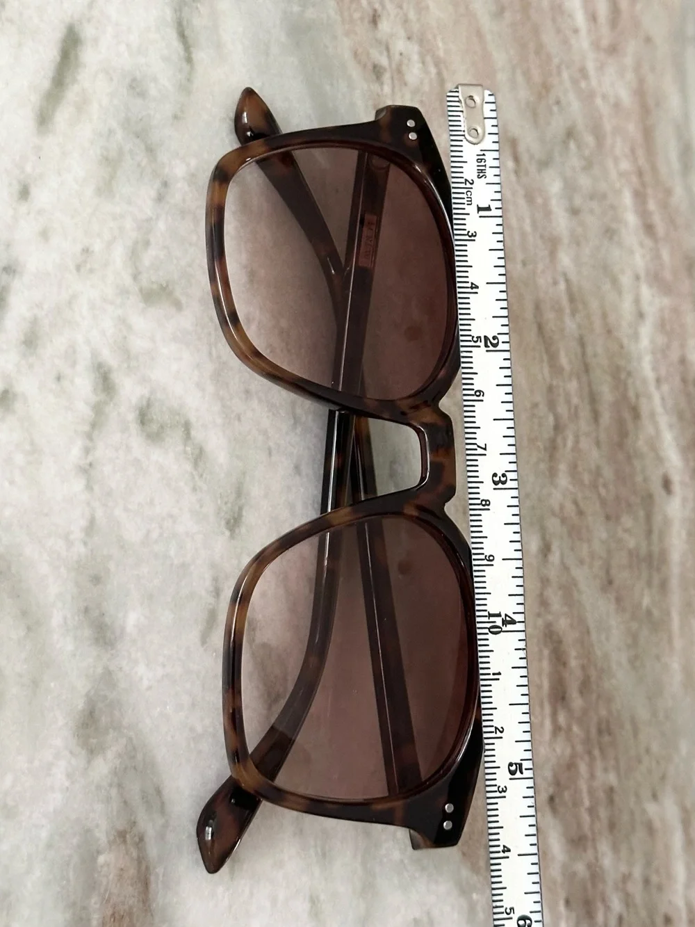 J. Crew Brown Tortoiseshell Classic Square Sunglasses - Preppy